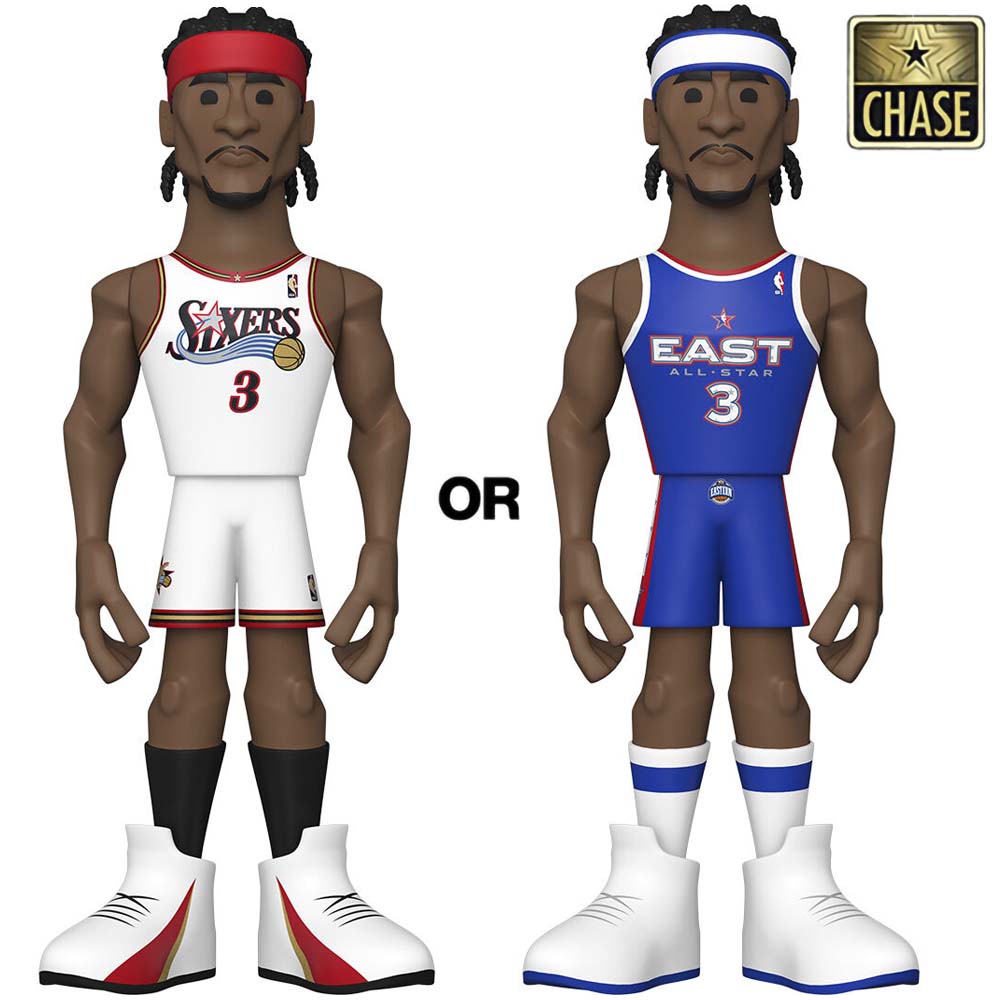 Gold 5&quot; NBA LG: 76ers- Allen Iverson w/Chase