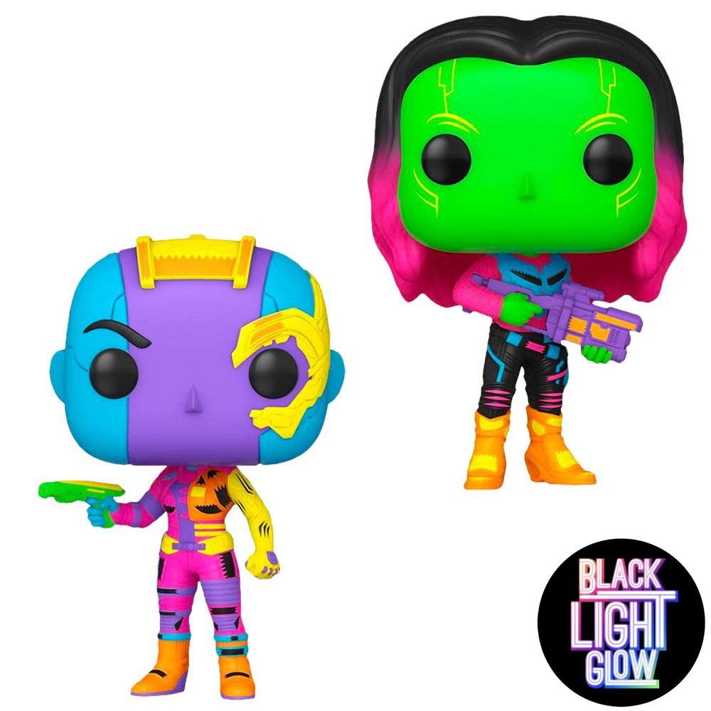 Pop! Marvel: Guardian of the Galaxy - Gamora &amp; Nebula 2 pack (Blacklight)(Exc)