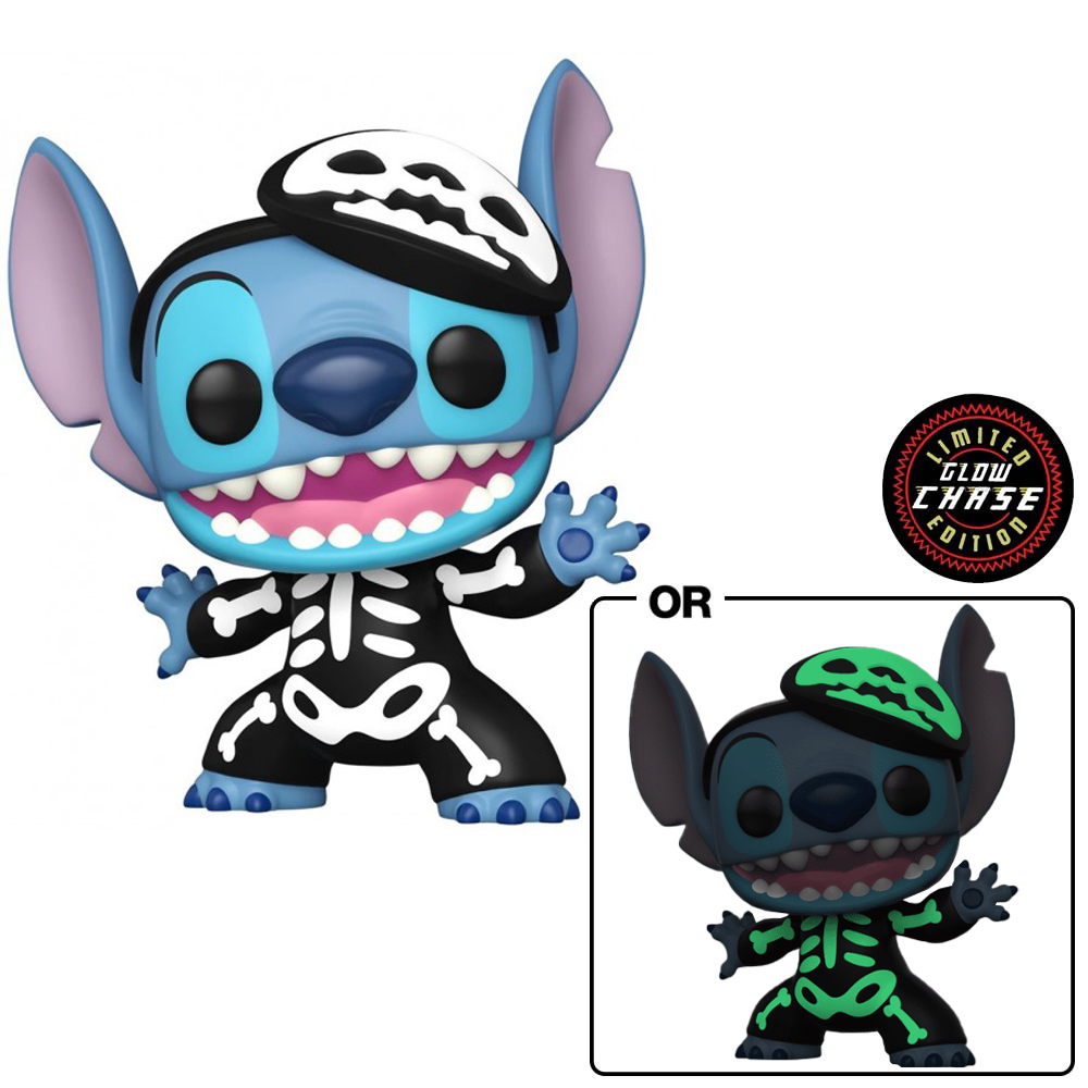 Pop! Disney: Lilo &amp; Stitch - Skeleton Stitch w/Chase (GLOW)(Exc)