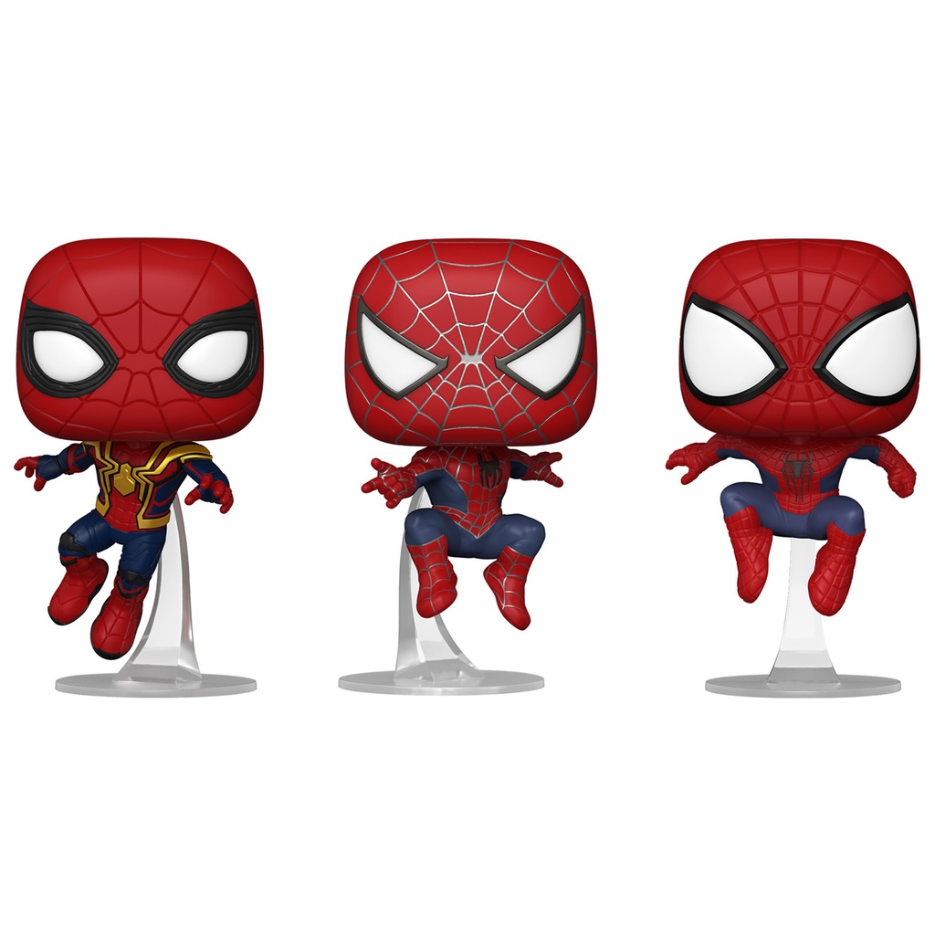 Pop! Marvel: Spider-Man No Way Home - Leaping Spider-Man 3 pack (Exc)