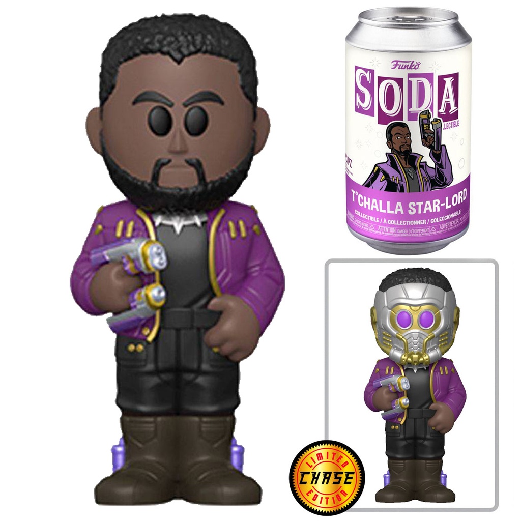 Vinyl SODA: Marvel: What If - Starlord T'Challa w/chase (M)