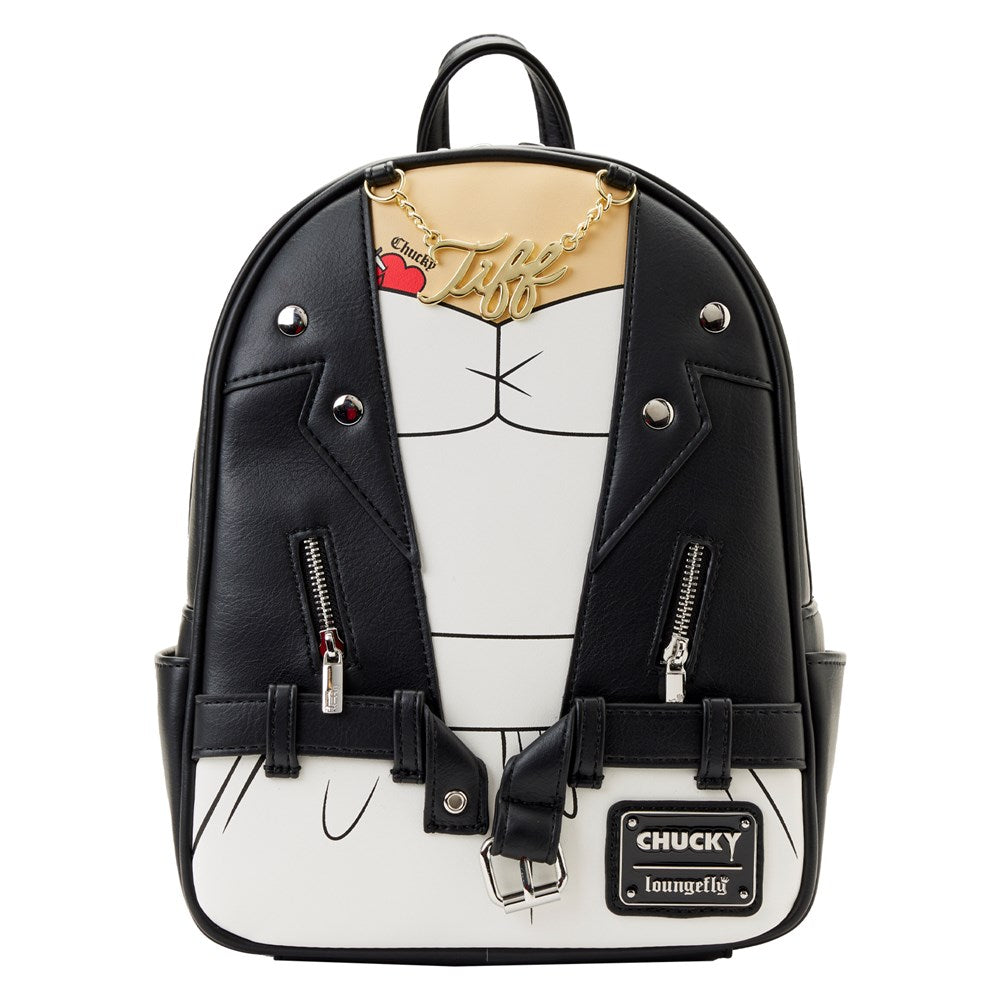 Loungefly! Leather: Bride of Chucky Tiffany Cosplay Mini Backpack
