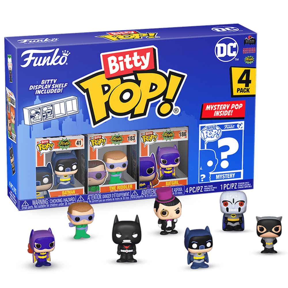 Bitty Pop! Heroes: DC - Batman Adam West 4pk
