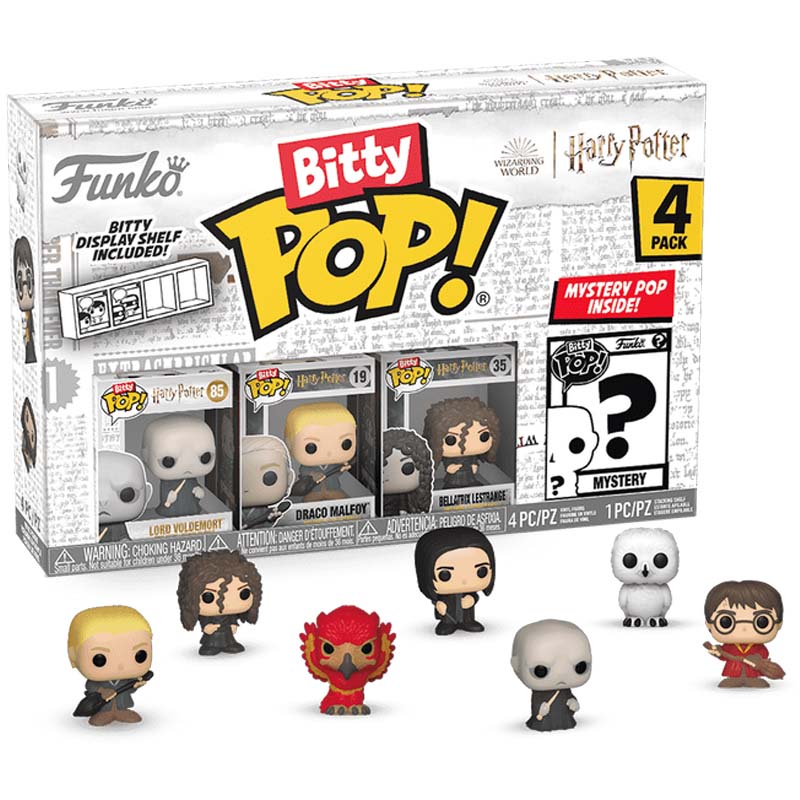Bitty Pop! Movies: Harry Potter - Harry in Robe with Scarf 4pk