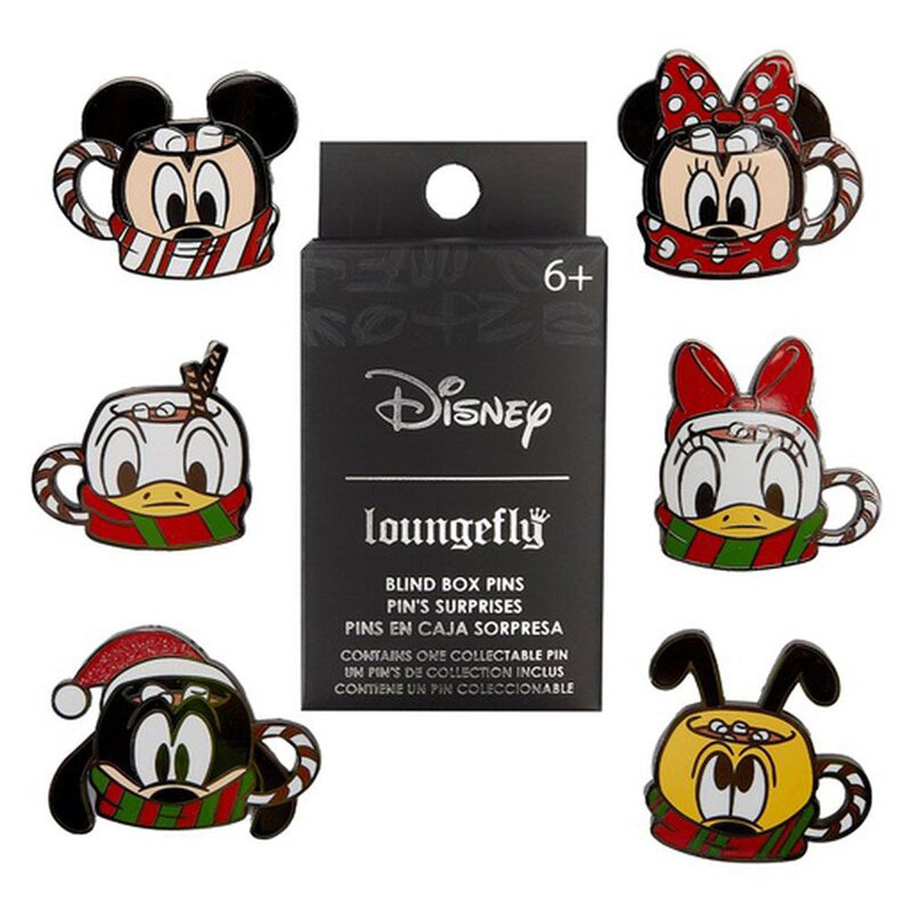 Loungefly! Blind Box Pin: Disney Mickey &amp; Friends Hot Cocoa Blind Box Pins