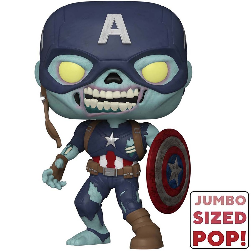 Pop Jumbo! Marvel: What If S2- Zombie Captain America (Exc)
