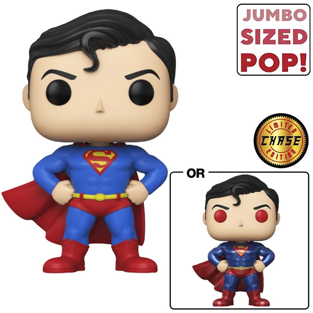 Pop Jumbo! DC: Superman w/Chase (MT) (Exc) 10&quot;