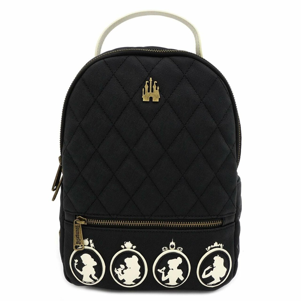 Loungefly Disney Princess Black Disney Faux Leather Mini Backpack