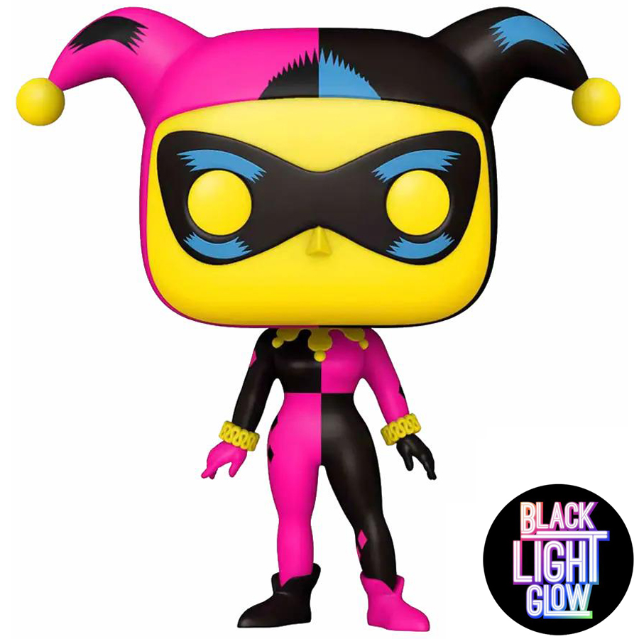 POP Heroes: DC- Harley Quinn(Black Light) (Exc)