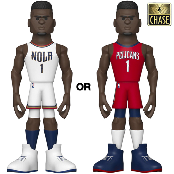 Gold 5&quot; NBA: Pelicans- Zion Williamson (HomeUni) w/ Chase
