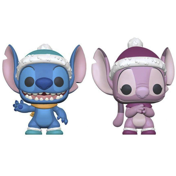 Pop! Disney: Lilo &amp; Stitch- Winter Stitch &amp; Angel 2 Pack (Exc)