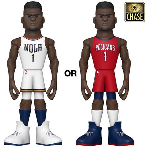 Gold 12&quot; NBA: Pelicans- Zion Williamson (HomeUni) w/Chase (Exc)
