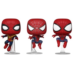 [FU68364] Pop! Marvel: Spider-Man No Way Home - Leaping Spider-Man 3 pack (Exc)