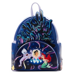 [LF-WDBK2793] Loungefly! Leather: Disney the Little Mermaid Ursula Lair Mini Backpack