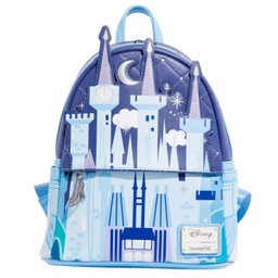 [LF-WDBK2801] Loungefly! Leather: Disney Cinderella Castle Carriage Glow In The Dark Mini Backpack