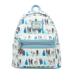 [LF-WDBK2604] Loungefly! Leather: Disney Frozen Group All-Over-Print Backpack