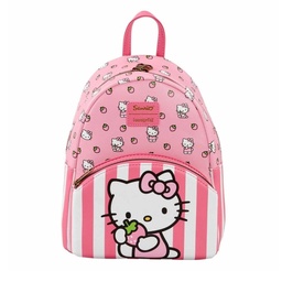 [LF-SANBK0478] Loungefly! Leather: Sanrio Hello Kitty Fruit Stripe Mini Backpack