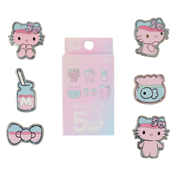[LF-SANPN0254EA] Loungefly! Blind Box Pin: Hello Kitty 50th Anniversary Clear and Cute Mystery Box