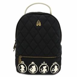 [LF-WDBK0897] Loungefly Disney Princess Black Disney Faux Leather Mini Backpack